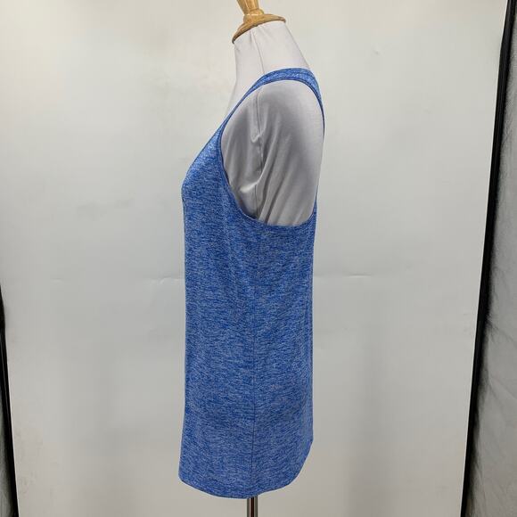 Under Armour Tank Top Womens S Small Blue Racerback Athletic Sleeveless Big Logo - Picture 3 of 9